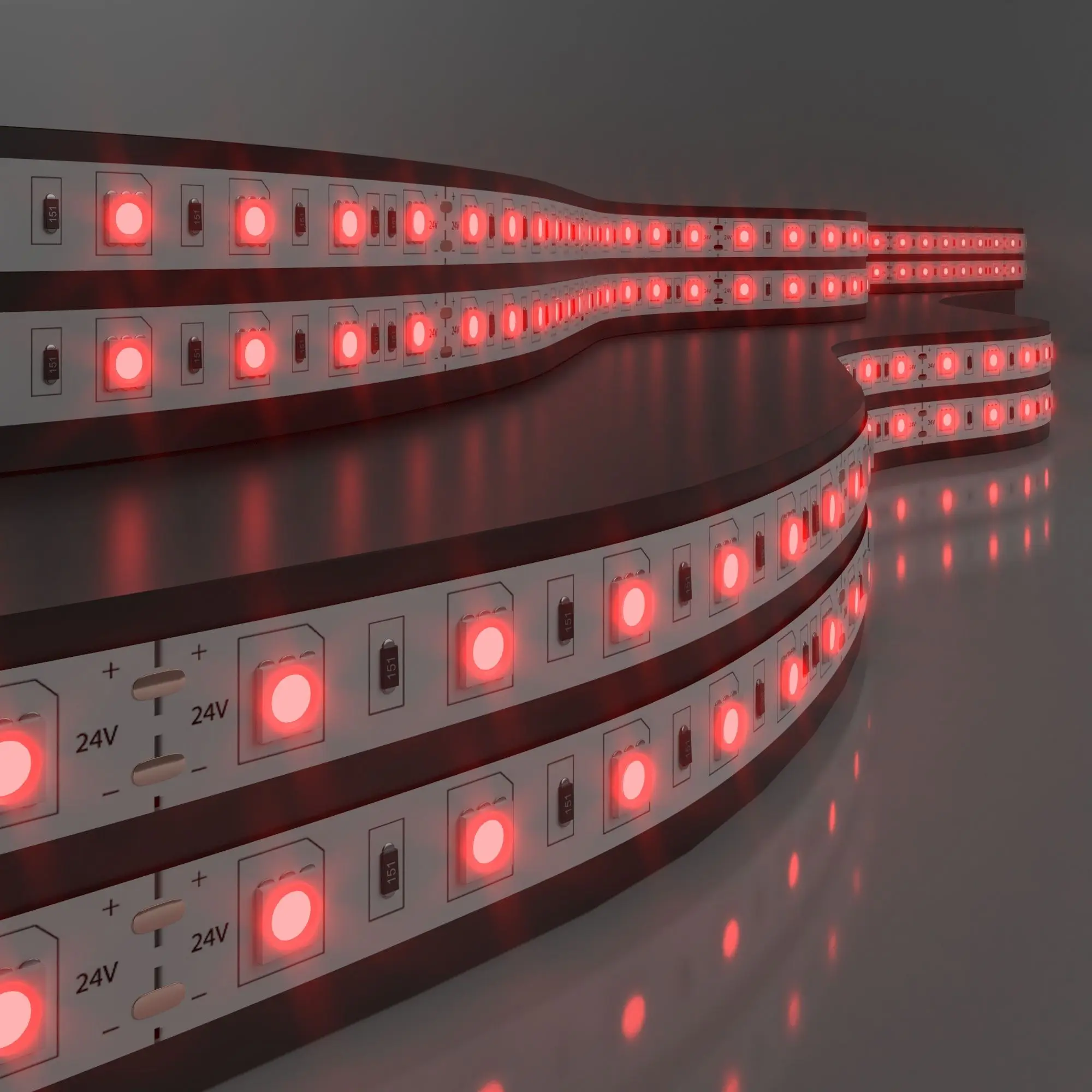 Светодиодная лента Elektrostandard 5050 24V 60Led 14,4W IP20 красный