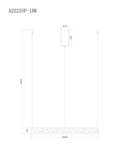 Подвесной светодиодный светильник Arte Lamp Shine A2222SP-1BK &mdash; svetrussia.ru