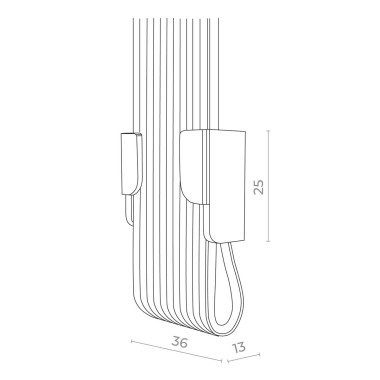 Заглушка для двойного зажима ремня ST Luce Band ST411.419.04 &mdash; svetrussia.ru
