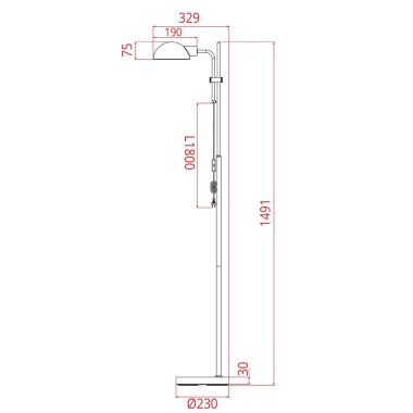 Торшер Arte Lamp Zetta A7055PN-1BK &mdash; svetrussia.ru