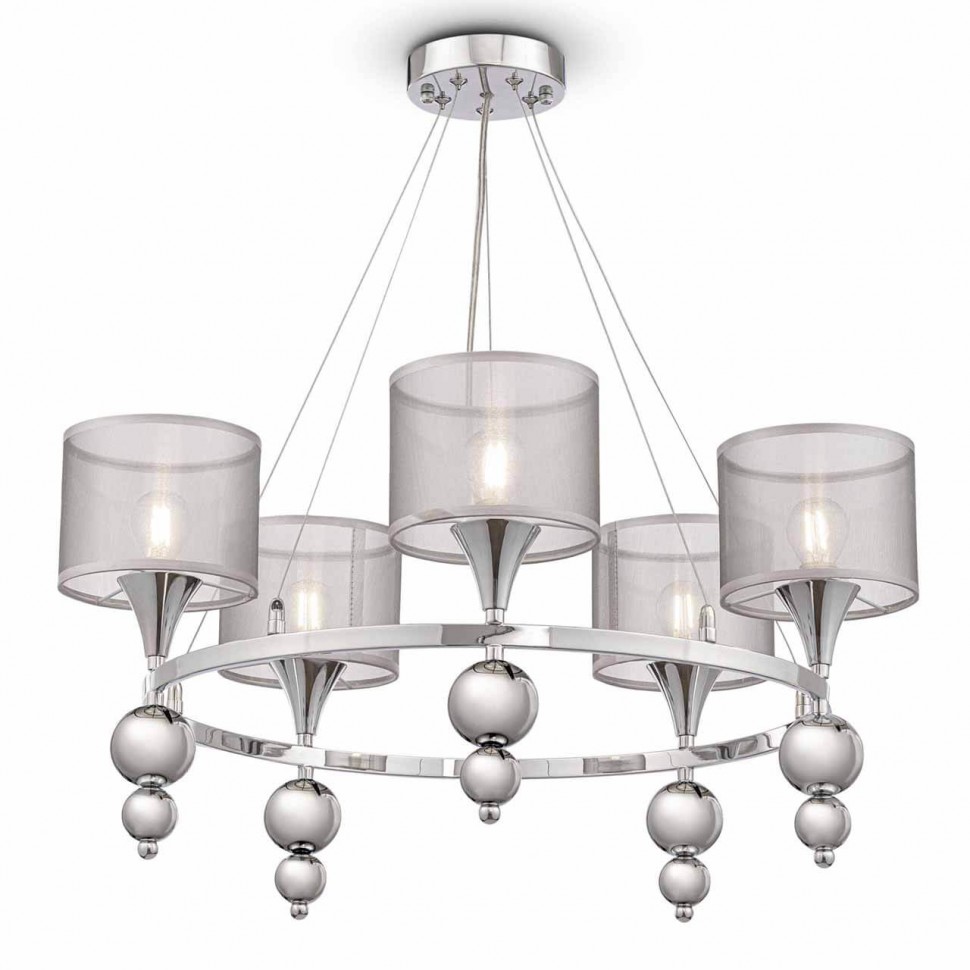 Подвесная люстра Freya Lauren FR5093PL-05CH фото 1 &mdash; svetrussia.ru