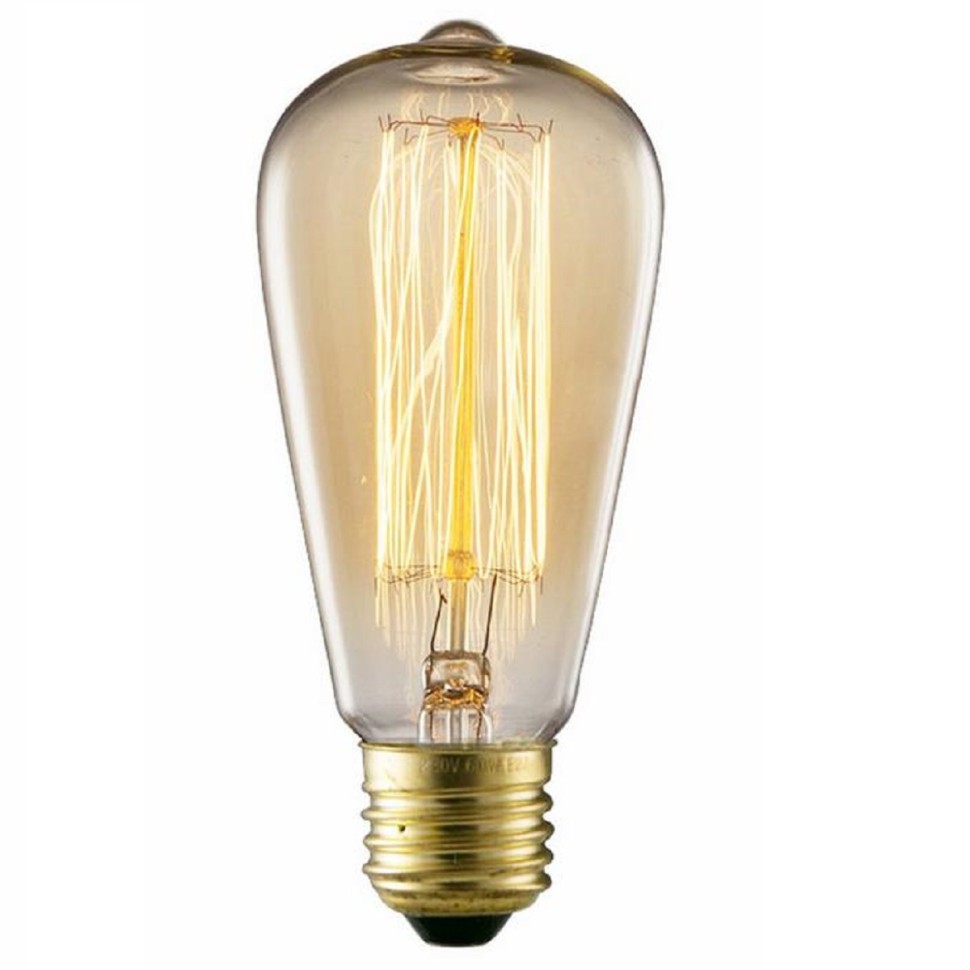 Лампа накаливания Arte Lamp Bulbs 60W E27 прозрачная ED-ST64-CL60 фото 1 &mdash; svetrussia.ru