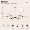 Подвесная люстра Maytoni Ventura MOD012CL-12G фото 2 &mdash; svetrussia.ru