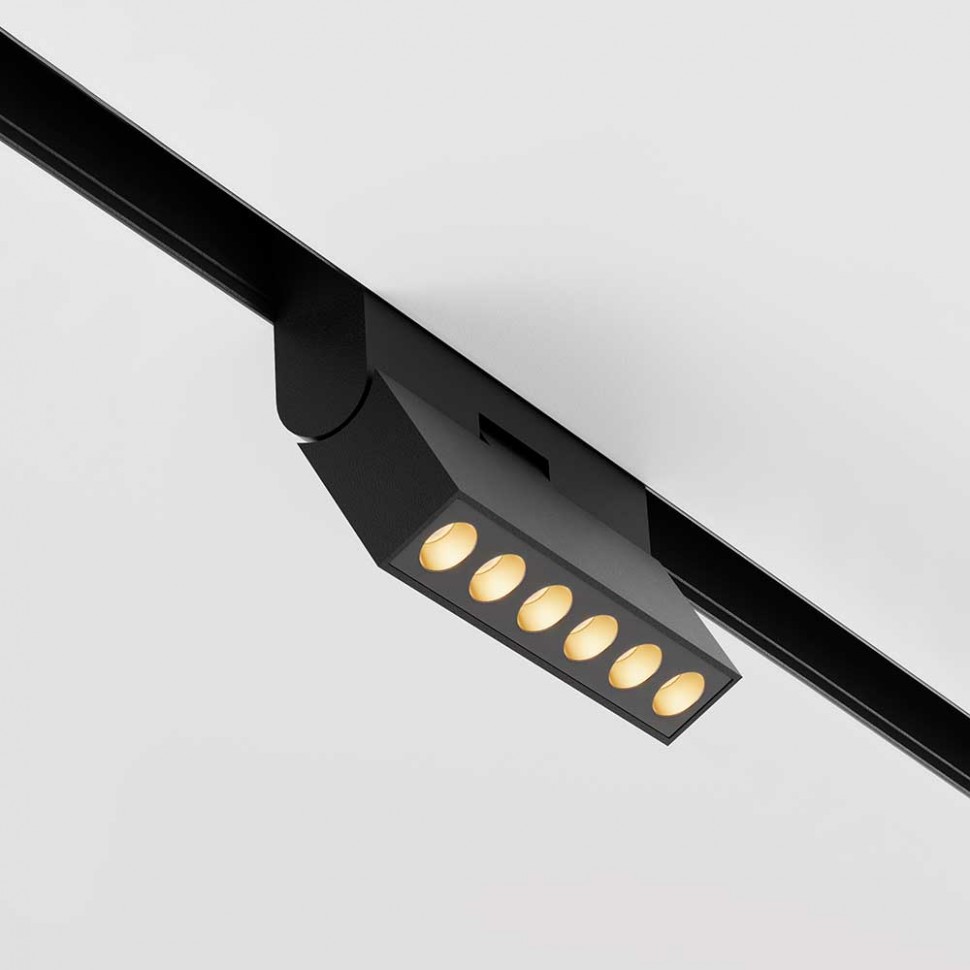 Трековый светодиодный светильник Maytoni Technical Points rot TR033-2-6W3K-B фото 1 &mdash; svetrussia.ru