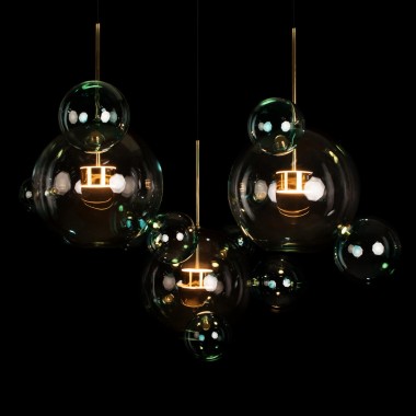 Подвесной светодиодный светильник Loft IT Bolle 2027-S3 Blue &mdash; svetrussia.ru