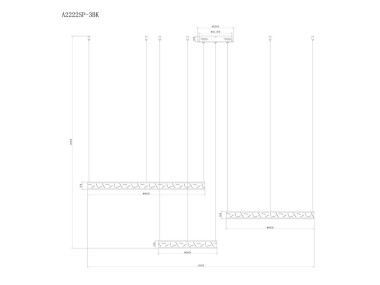 Подвесной светодиодный светильник Arte Lamp Shine A2222SP-3BK &mdash; svetrussia.ru