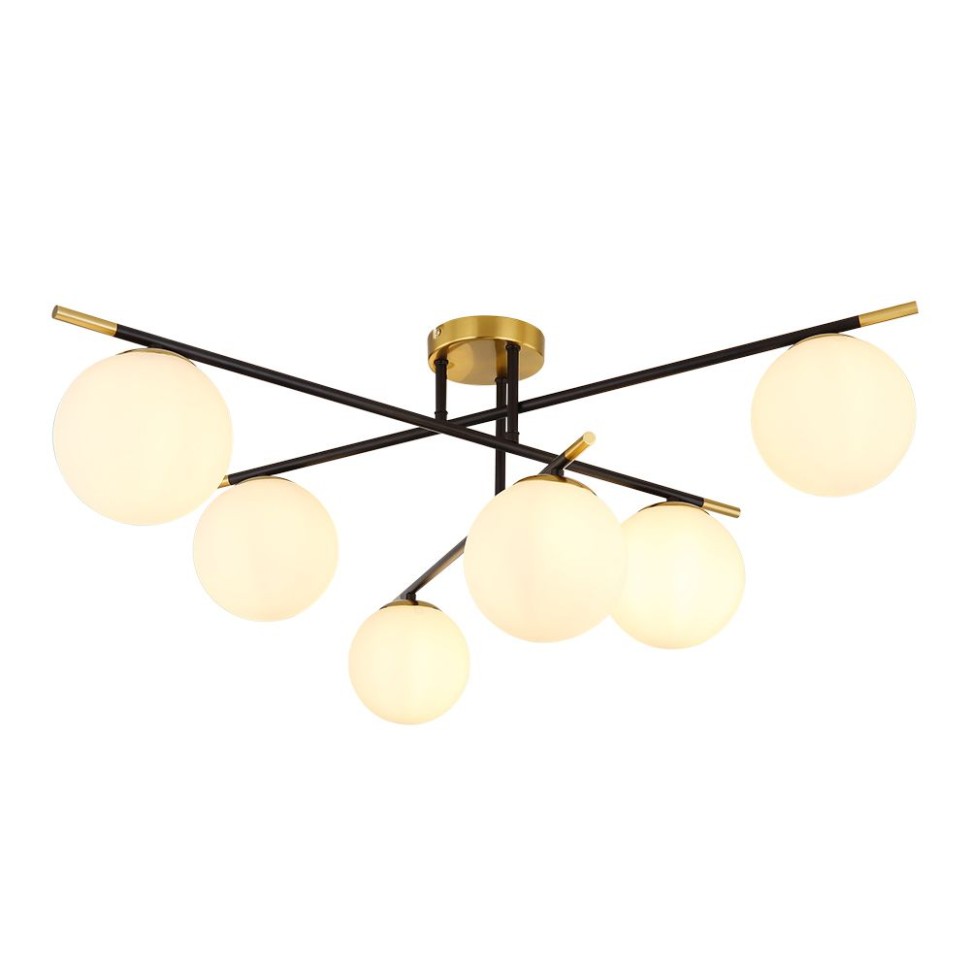 Потолочная люстра Arte Lamp Alcor A2224PL-6BK фото 1 &mdash; svetrussia.ru