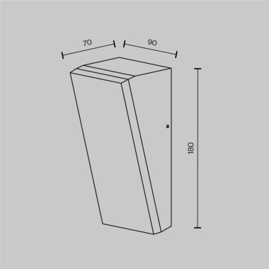 Уличный настенный светодиодный светильник Maytoni Brick O436WL-L10GF3K1 &mdash; svetrussia.ru