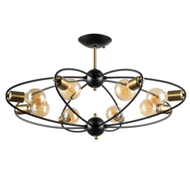 Потолочная люстра Arte Lamp Glasgow A1963PL-8BK &mdash; svetrussia.ru