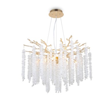 Подвесная люстра Freya Mineral FR1010PL-08G &mdash; svetrussia.ru