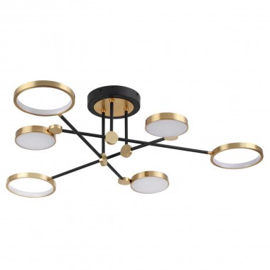 Потолочная светодиодная люстра Odeon Light Midcent Denzel 4320/60CL &mdash; svetrussia.ru