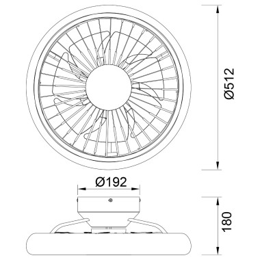 Потолочная светодиодная люстра-вентилятор Mantra TURBO 8231 &mdash; svetrussia.ru