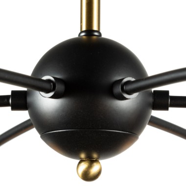 Потолочная люстра Arte Lamp Glasgow A1963PL-6BK &mdash; svetrussia.ru