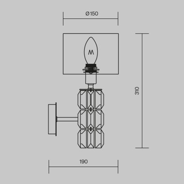 Бра Maytoni Talento DIA008WL-01CH &mdash; svetrussia.ru