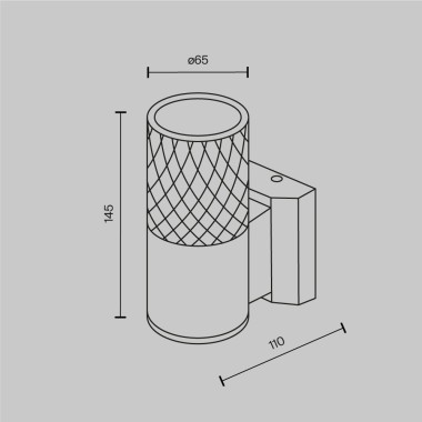 Уличный настенный светильник Maytoni Bowery O583WL-01B &mdash; svetrussia.ru