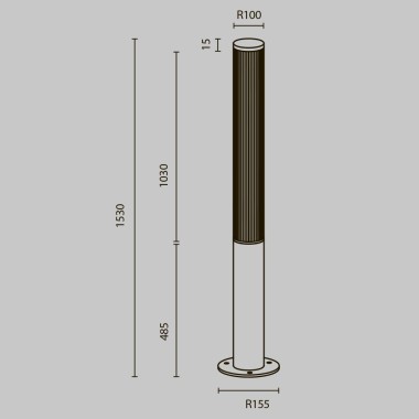 Садово-парковый светодиодный светильник Maytoni Ster O467FL-L70B3K &mdash; svetrussia.ru