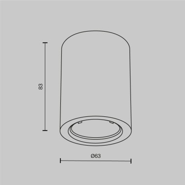 Потолочный светильник Maytoni Technical Conik gyps C001CL-GU10-W &mdash; svetrussia.ru