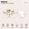 Потолочная люстра Maytoni Dallas MOD545PL-12G фото 2 &mdash; svetrussia.ru