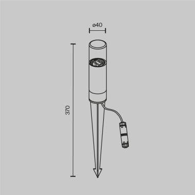 Ландшафтный светильник Maytoni Glide O437FL-01GF &mdash; svetrussia.ru