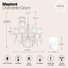 Подвесная люстра Maytoni Grace ARM247-06-G фото 3 &mdash; svetrussia.ru