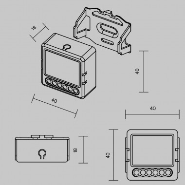 Wi-Fi выключатель двухканальный (без нуля) Maytoni Technical Smart home MSN002 &mdash; svetrussia.ru