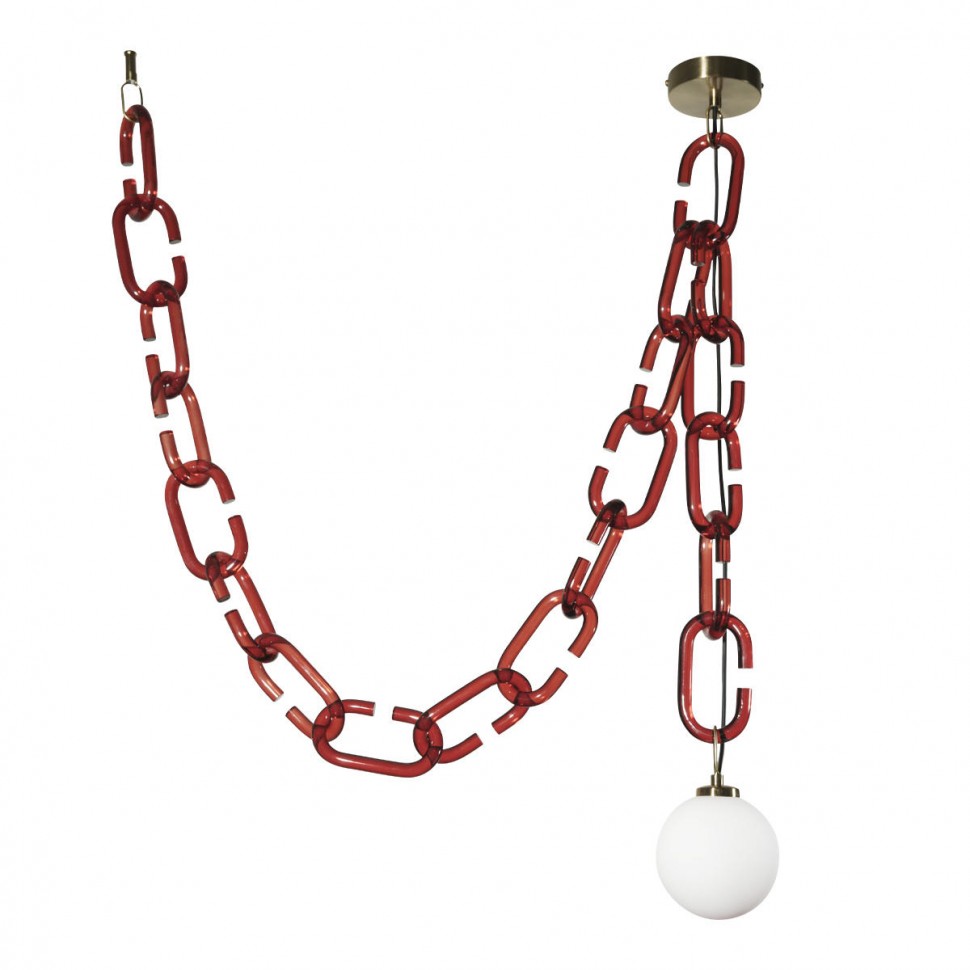 Подвесной светильник Loft IT Chain 10128C Red фото 1 &mdash; svetrussia.ru