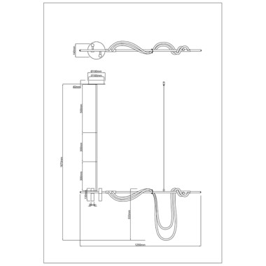 Подвесной светодиодный светильник Arte Lamp Klimt A2850SP-45PB &mdash; svetrussia.ru