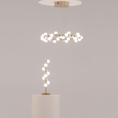 Подвесная светодиодная люстра Maytoni Tessara MOD081PL-L50G3K &mdash; svetrussia.ru