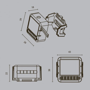 Выключатель трехканальный Wi-Fi Maytoni Technical MD003 &mdash; svetrussia.ru