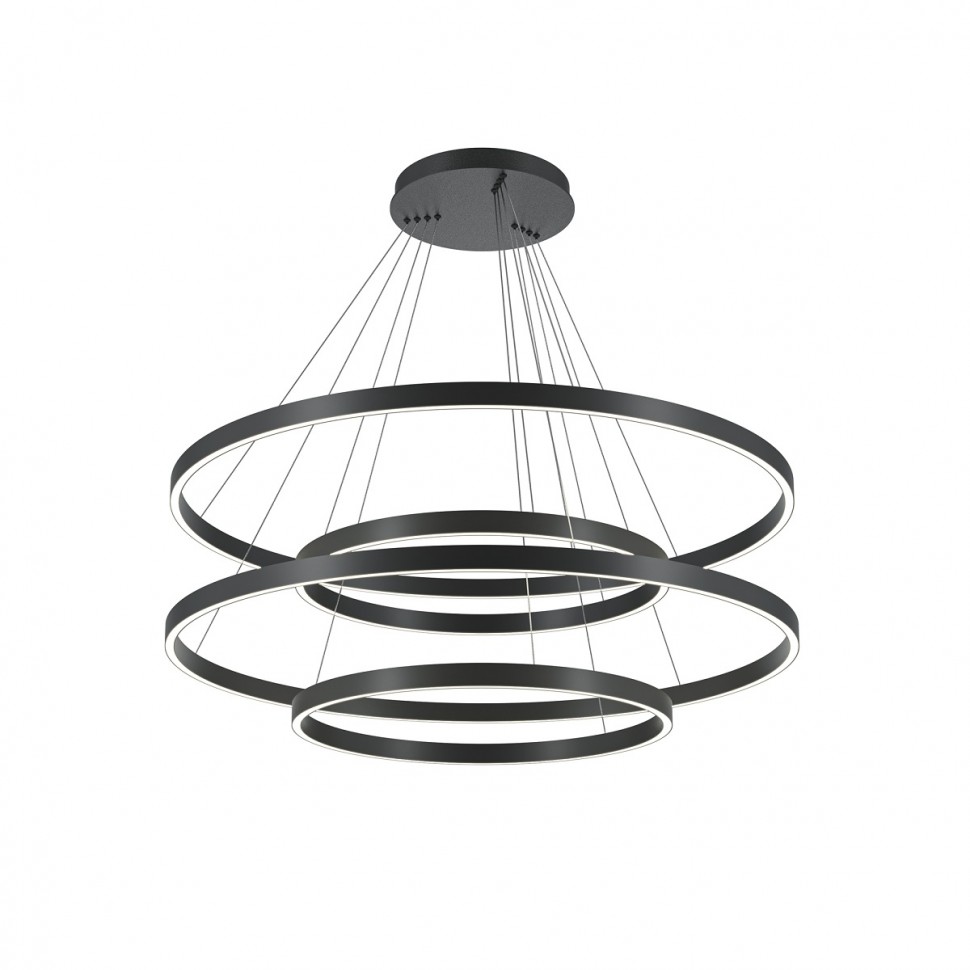 Подвесной светодиодный светильник Maytoni Rim MOD058PL-L174BK фото 1 &mdash; svetrussia.ru