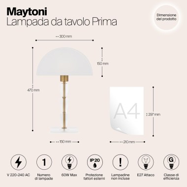 Настольная лампа Maytoni Prima Z034TL-01BZ &mdash; svetrussia.ru