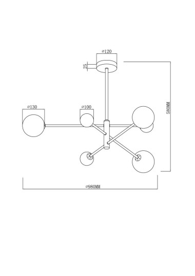 Подвесная люстра Freya Sphirity FR5376CL-06B &mdash; svetrussia.ru