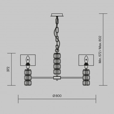 Подвесная люстра Maytoni Talento DIA008PL-07CH &mdash; svetrussia.ru