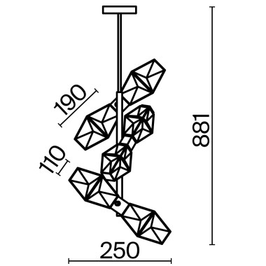 Подвесной светильник Maytoni MOD325PL-06G1 &mdash; svetrussia.ru