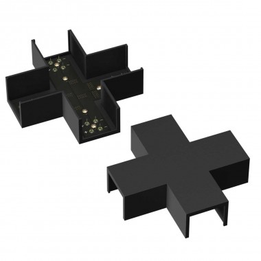 Коннектор питания X-образный Maytoni Technical TRA160CX-11B &mdash; svetrussia.ru