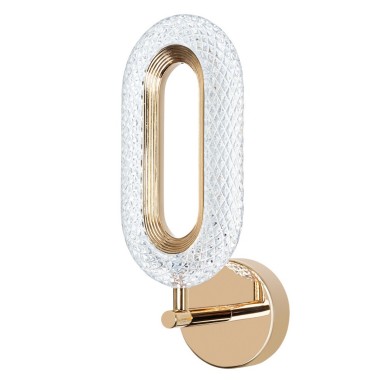 Настенный светодиодный светильник Arte Lamp OVALE A2489AP-1GO &mdash; svetrussia.ru