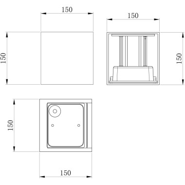 Уличный настенный светодиодный светильник Maytoni Fulton O572WL-L20GR3K &mdash; svetrussia.ru