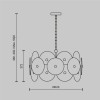 Подвесная люстра Maytoni Aster MOD007PL-08G фото 5 &mdash; svetrussia.ru