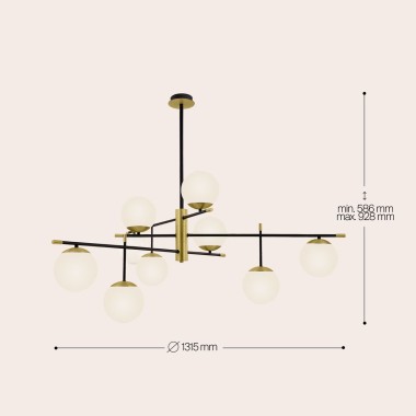 Подвесной светильник Maytoni Nostalgia MOD048PL-09G &mdash; svetrussia.ru