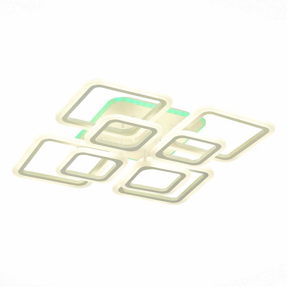 Потолочная светодиодная люстра Evoluce Qutro SLE200452-08RGB фото 1 &mdash; svetrussia.ru