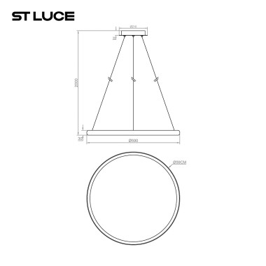 Подвесной светодиодный светильник ST Luce Satellite SL6015.403.01 &mdash; svetrussia.ru