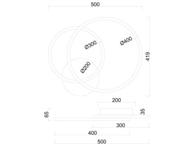 Потолочная светодиодная люстра Arte Lamp Sierra A2211PL-2BK &mdash; svetrussia.ru