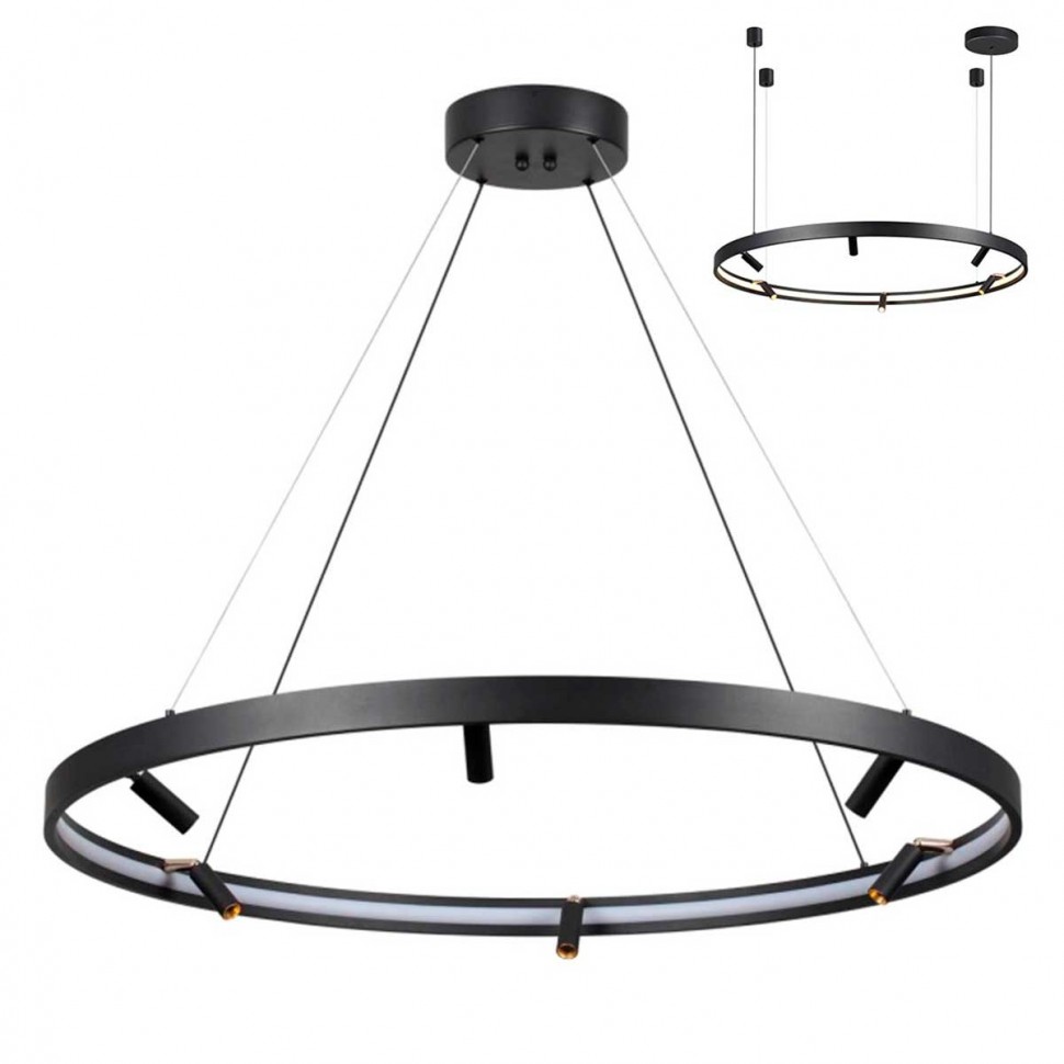 Подвесная светодиодная люстра Odeon Light Hightech Fonda 4317/93L фото 1 &mdash; svetrussia.ru