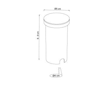 Ландшафтный светодиодный светильник Arte Lamp Piazza A3601IN-1WH &mdash; svetrussia.ru