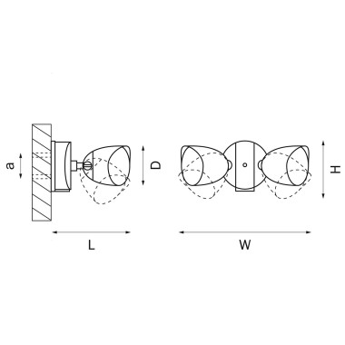 Уличный настенный светодиодный светильник Lightstar Diva 374237 &mdash; svetrussia.ru