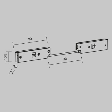 Коннектор питания гибкий Maytoni Technical Levity TRA184CPC-1B-7.5 &mdash; svetrussia.ru
