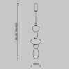 Подвесной светодиодный светильник Maytoni Adore MOD297PL-L24BS3K1 фото 6 &mdash; svetrussia.ru