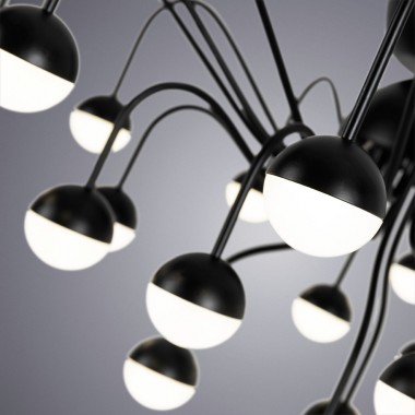 Потолочная светодиодная люстра Arte Lamp Dexter A3619PL-24BK &mdash; svetrussia.ru