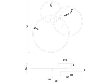 Потолочная светодиодная люстра Arte Lamp Sierra A2426PL-3GO &mdash; svetrussia.ru