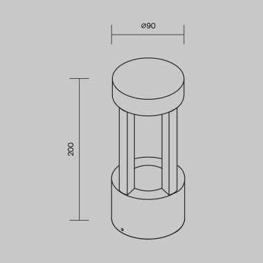 Уличный настенный светодиодный светильник Maytoni Vint O458WL-L9GF3K &mdash; svetrussia.ru